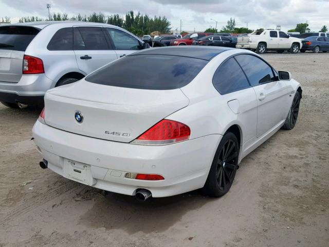 WBAEH73435B869433 - 2005 BMW 645 CI AUT WHITE photo 4