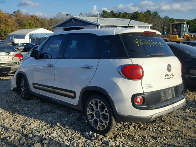 ZFBCFADHXEZ007478 - 2014 FIAT 500L TREKK WHITE photo 3