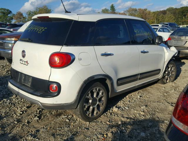 ZFBCFADHXEZ007478 - 2014 FIAT 500L TREKK WHITE photo 4