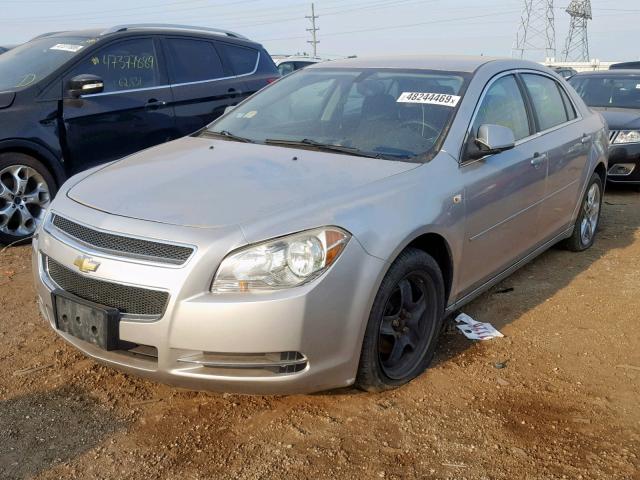 1G1ZH57BX8F277793 - 2008 CHEVROLET MALIBU 1LT 银色 照片 2