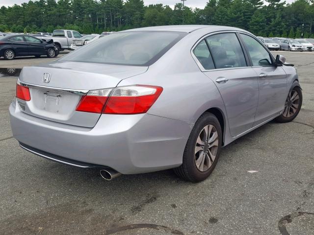 1HGCR2F36DA174446 - 2013 HONDA ACCORD LX SILVER photo 4