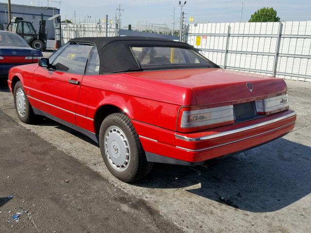 1G6VS3386NU125557 - 1992 CADILLAC ALLANTE RED photo 3