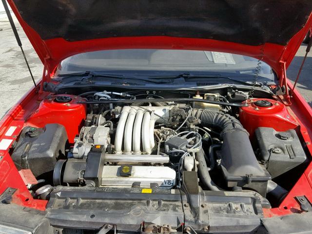 1G6VS3386NU125557 - 1992 CADILLAC ALLANTE RED photo 7