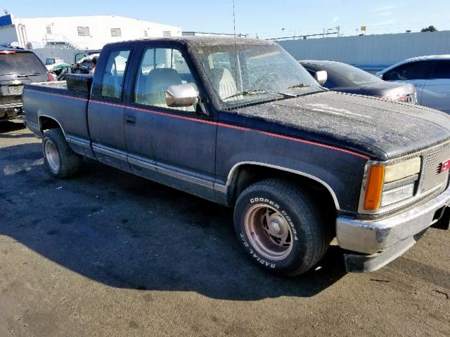 2GTEC19K7N1502930 - 1992 GMC SIERRA C15 BLACK photo 1