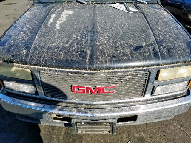 2GTEC19K7N1502930 - 1992 GMC SIERRA C15 BLACK photo 7