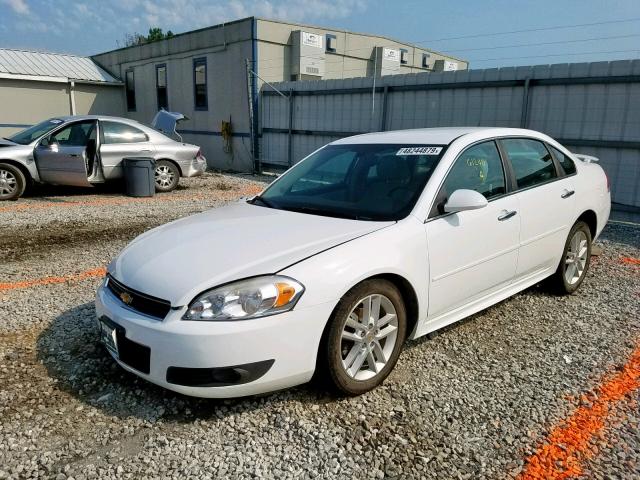 2G1WC5EM5A1241299 - 2010 CHEVROLET IMPALA LTZ WHITE photo 2