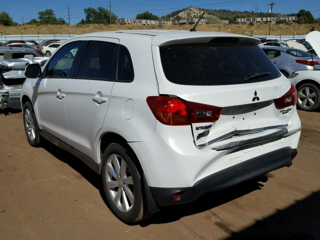 4A4AR3AU4DE014823 - 2013 MITSUBISHI OUTLANDER WHITE photo 3