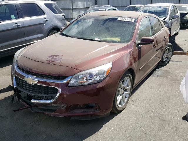 1G11C5SL6FF343541 - 2015 CHEVROLET MALIBU 1LT BURGUNDY photo 2