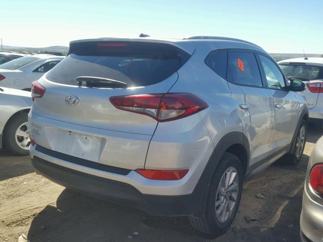 KM8J33A47GU212536 - 2016 HYUNDAI TUCSON LIM SILVER photo 4