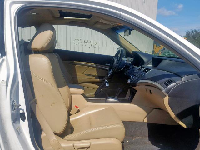 1HGCS12878A007681 - 2008 HONDA ACCORD EXL WHITE photo 5