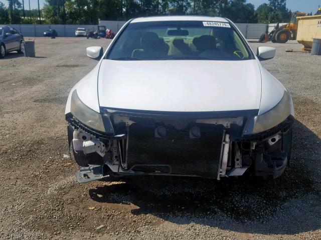 1HGCS12878A007681 - 2008 HONDA ACCORD EXL WHITE photo 9