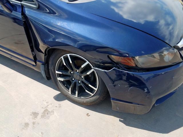 19XFA16869E009803 - 2009 HONDA CIVIC EX BLUE photo 9