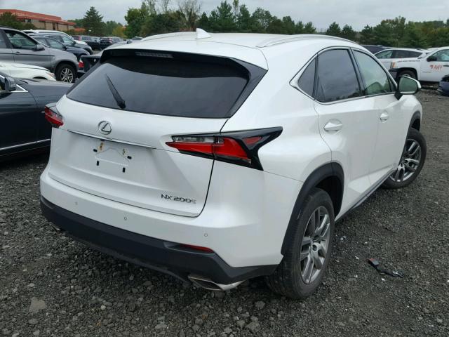 JTJBARBZ2G2059021 - 2016 LEXUS NX 200T WHITE photo 4