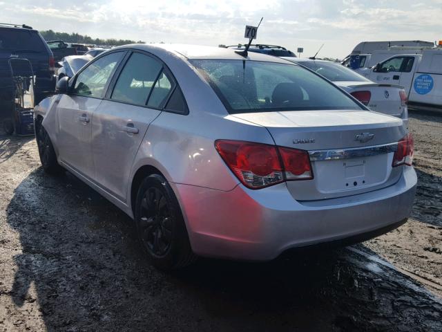 1G1PA5SH3E7328600 - 2014 CHEVROLET CRUZE LS SILVER photo 3