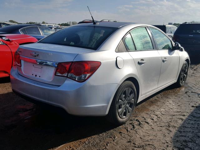 1G1PA5SH3E7328600 - 2014 CHEVROLET CRUZE LS SILVER photo 4