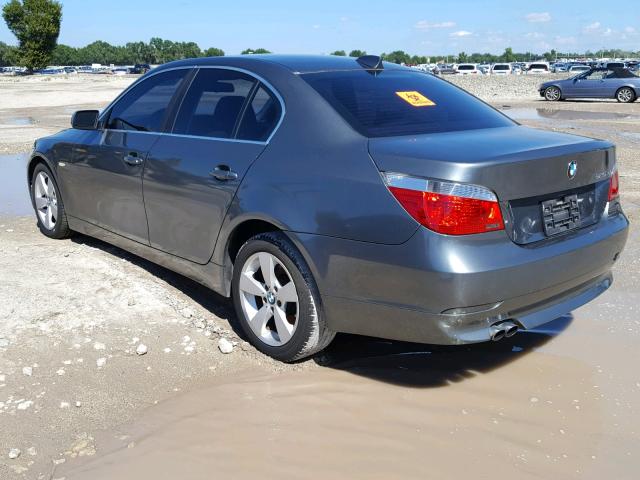 WBANF33517CS39950 - 2007 BMW 525 XI GRAY photo 3