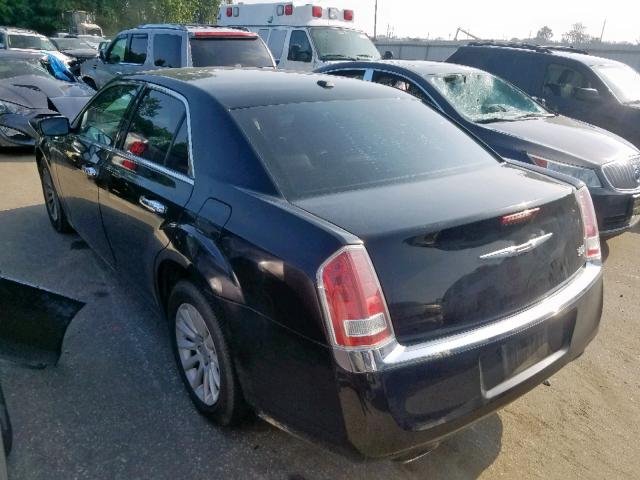 2C3CCAAG8DH613186 - 2013 CHRYSLER 300 BLACK photo 3