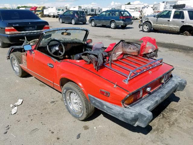 FM110640UC - 1980 TRIUMPH CAR SPITFIRE RED photo 3