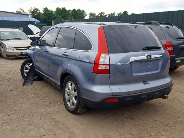 JHLRE48717C022473 - 2007 HONDA CR-V EXL BLUE photo 3