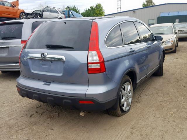 JHLRE48717C022473 - 2007 HONDA CR-V EXL BLUE photo 4