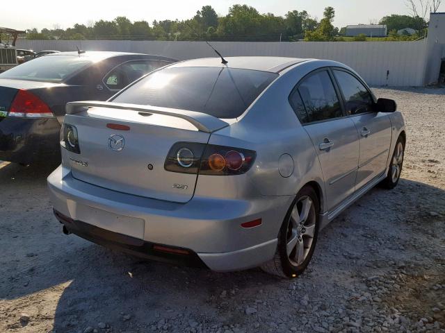 JM1BK323851267321 - 2005 MAZDA 3 S SILVER photo 4