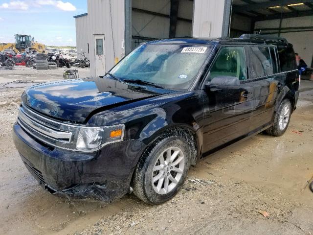 2FMGK5B86GBA18869 - 2016 FORD FLEX SE BLACK photo 2