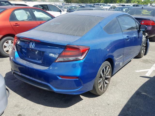 2HGFG3B07FH502837 - 2015 HONDA CIVIC EXL 蓝色 照片 4