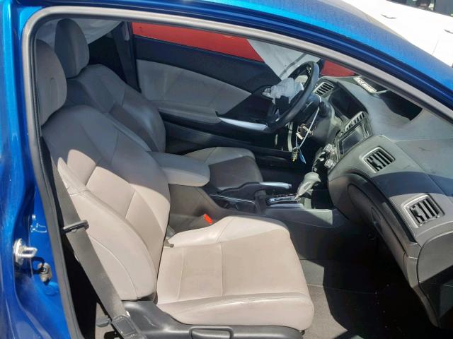 2HGFG3B07FH502837 - 2015 HONDA CIVIC EXL 蓝色 照片 5