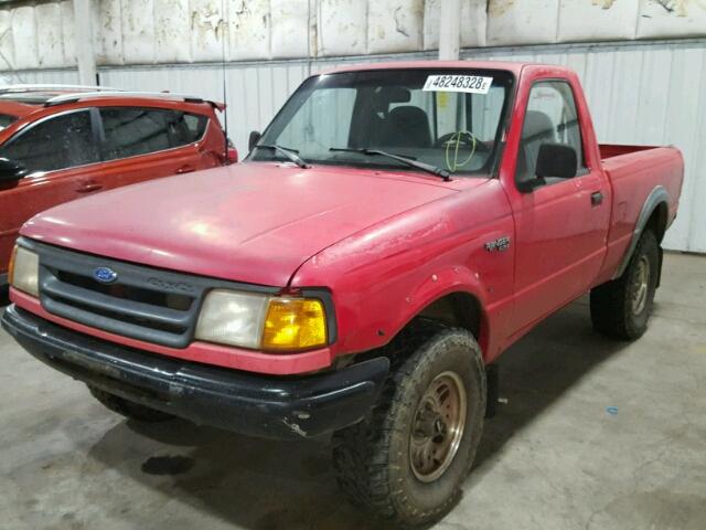 1FTCR11U4PPA11322 - 1993 FORD RANGER RED photo 2