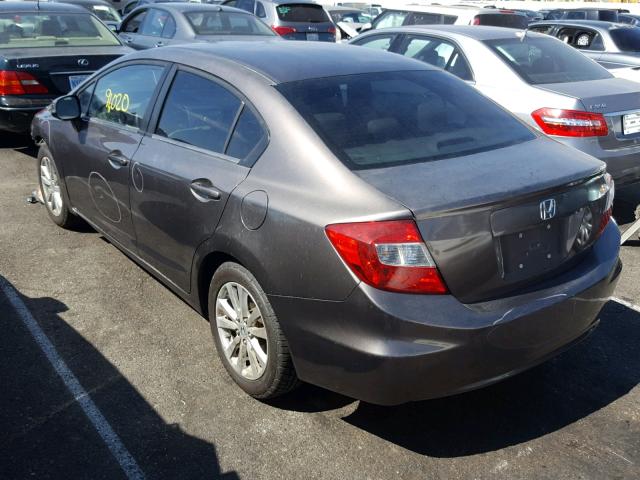 19XFB2F91CE304200 - 2012 HONDA CIVIC EXL GRAY photo 3