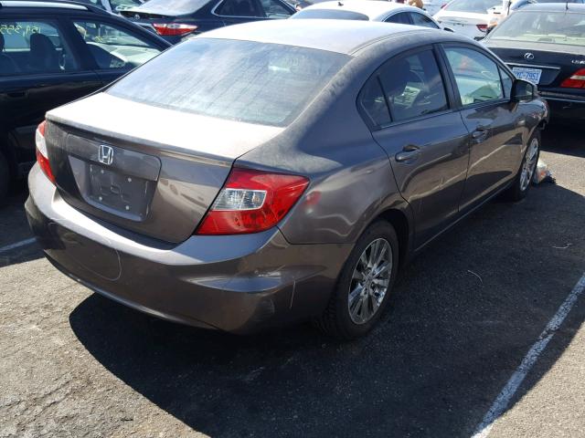 19XFB2F91CE304200 - 2012 HONDA CIVIC EXL GRAY photo 4