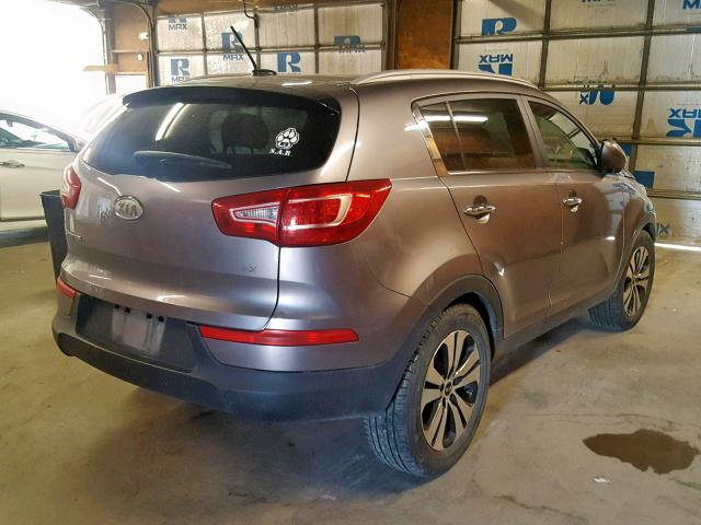 KNDPCCA22C7228665 - 2012 KIA SPORTAGE E GRAY photo 4