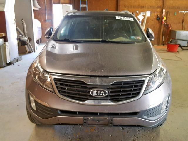 KNDPCCA22C7228665 - 2012 KIA SPORTAGE E GRAY photo 9