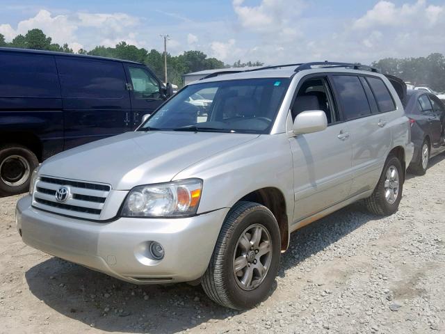 JTEGP21A260119279 - 2006 TOYOTA HIGHLANDER SILVER photo 2