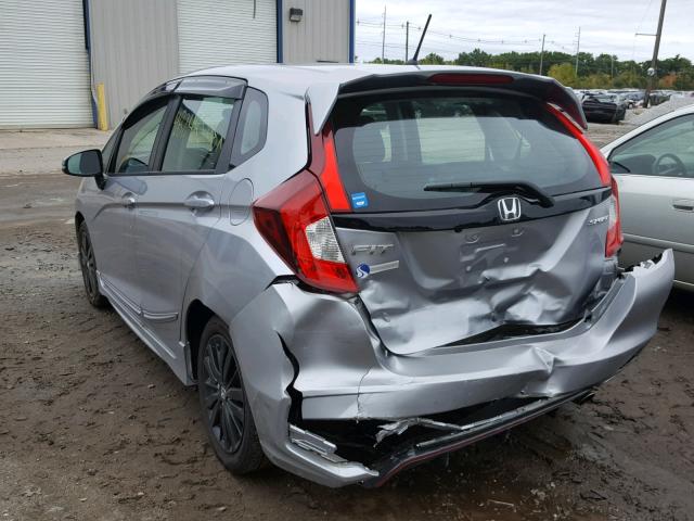 3HGGK5H67JM715971 - 2018 HONDA FIT SPORT SILVER photo 3