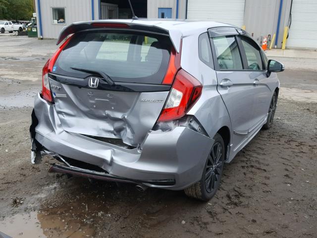 3HGGK5H67JM715971 - 2018 HONDA FIT SPORT SILVER photo 4