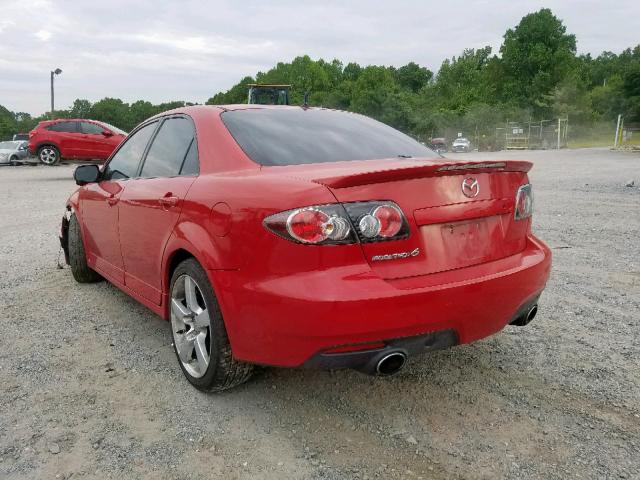 JM1GG12L661104308 - 2006 MAZDA SPEED 6 RED photo 3