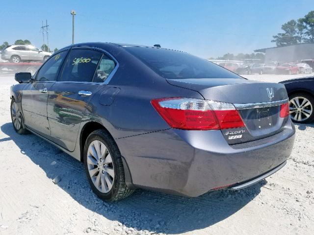 1HGCR2F85DA153602 - 2013 HONDA ACCORD EXL GRAY photo 3