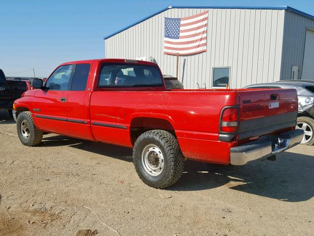 1B7KC2368XJ612964 - 1999 DODGE RAM 2500 RED photo 3