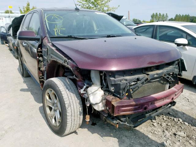 2FMDK3JCXBBA90003 - 2011 FORD EDGE SEL BURGUNDY photo 1