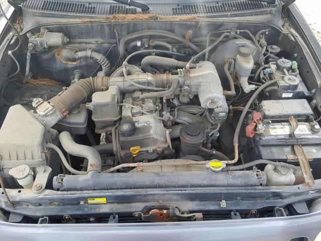 5TENL42N11Z869396 - 2001 TOYOTA TACOMA BLACK photo 7