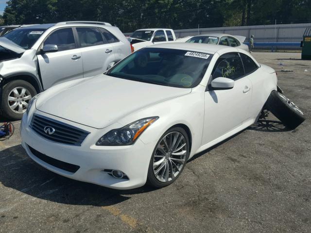 JN1CV6FE9DM771224 - 2013 INFINITI G37 SPORT WHITE photo 2