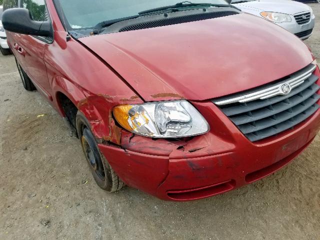 2A4GP54L86R626867 - 2006 CHRYSLER TOWN & COU RED photo 9