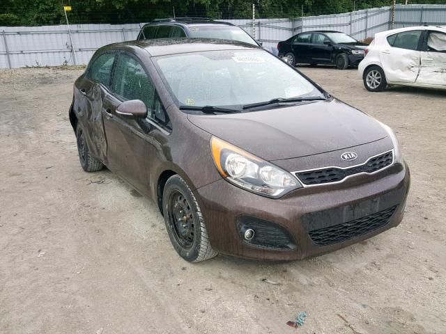 KNADN5A37C6730978 - 2012 KIA RIO EX BROWN photo 1