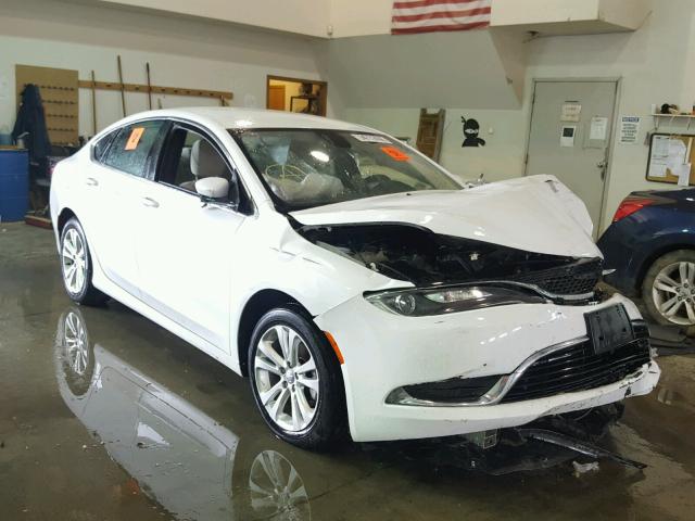 1C3CCCAB5FN503125 - 2015 CHRYSLER 200 LIMITE WHITE photo 1