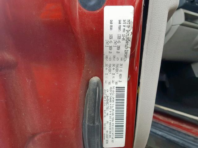 1J8HH58N96C175811 - 2006 JEEP COMMANDER 红色 照片 10