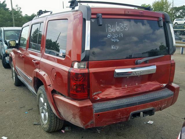 1J8HH58N96C175811 - 2006 JEEP COMMANDER 红色 照片 3