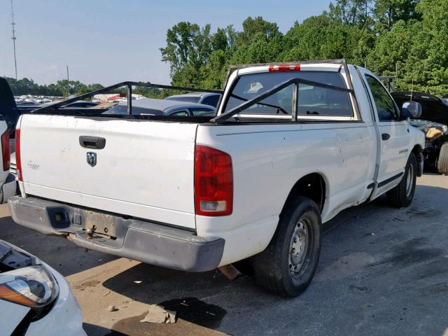 1D7HA16K05J526943 - 2005 DODGE RAM 1500 S WHITE photo 4