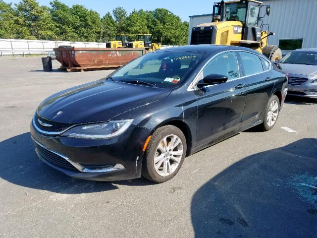 1C3CCCABXGN110867 - 2016 CHRYSLER 200 LIMITE BLACK photo 2