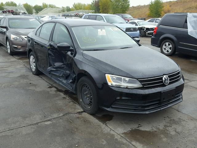 3VW1K7AJ1FM307663 - 2015 VOLKSWAGEN JETTA BASE BLACK photo 1
